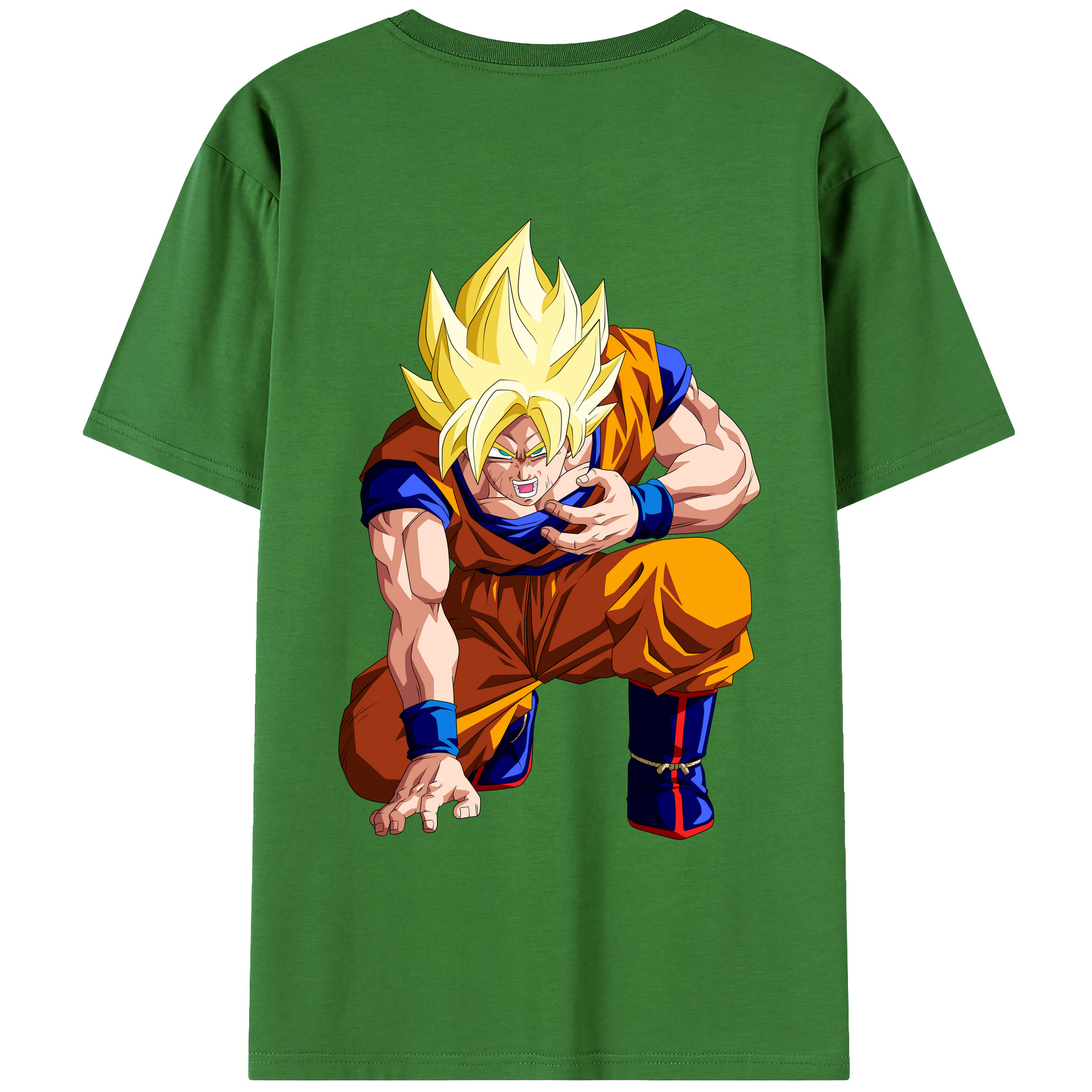 （画像用） ドラゴンボール 孫悟空（そん ごくう）Son Goku カカロット DRAGON BALL Kakarotto レディース半袖Tシャツ(バックプリント)